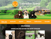 Tablet Screenshot of labrador-spens.de